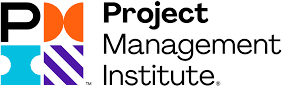 About us: Logo of Project Management Institute with the initialism "PMI" on the left in black, orange, blue, and purple, and "Project Management Institute" written on the right in black text.